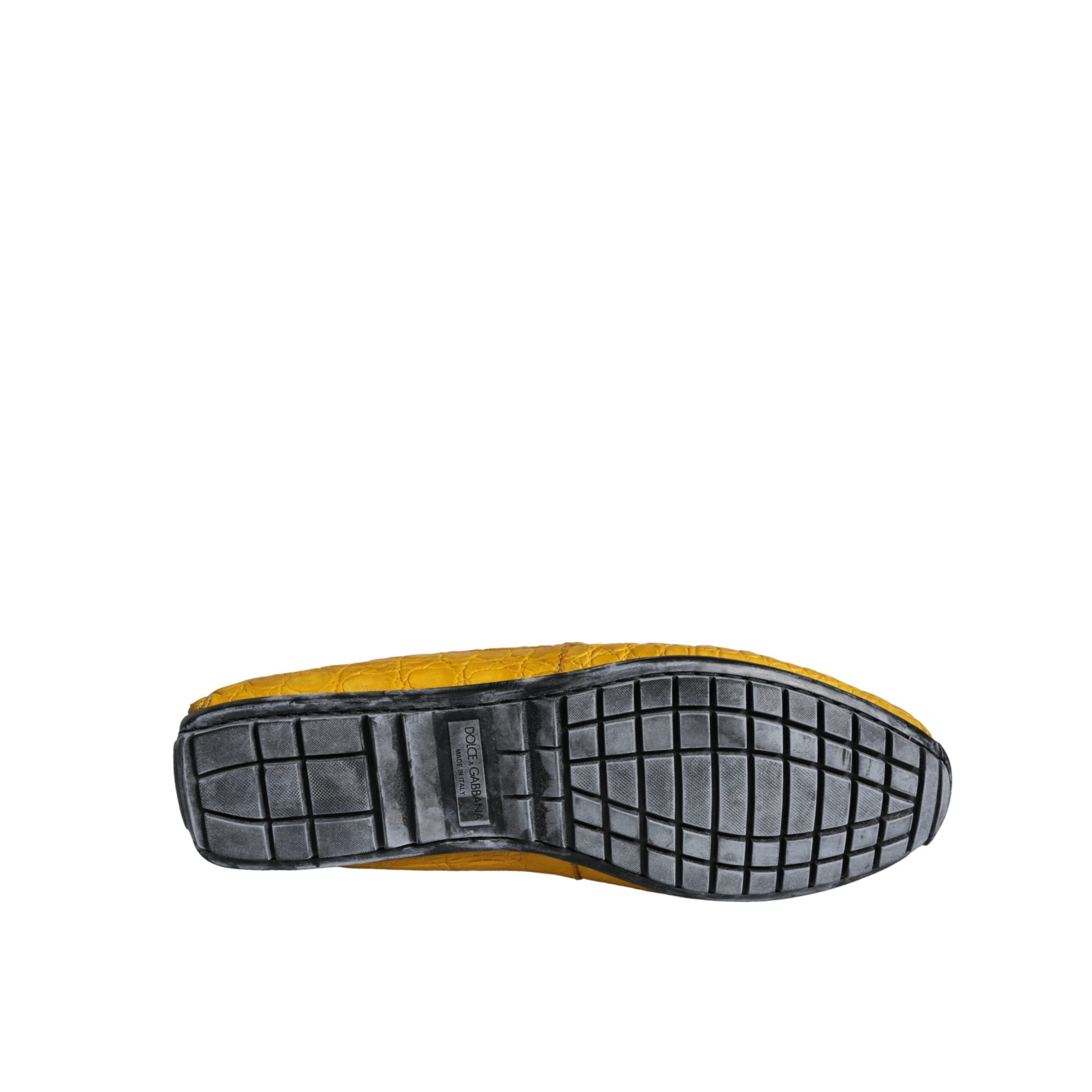 Chaussures Mocassins Cuir Jaune Dolce & Gabbana