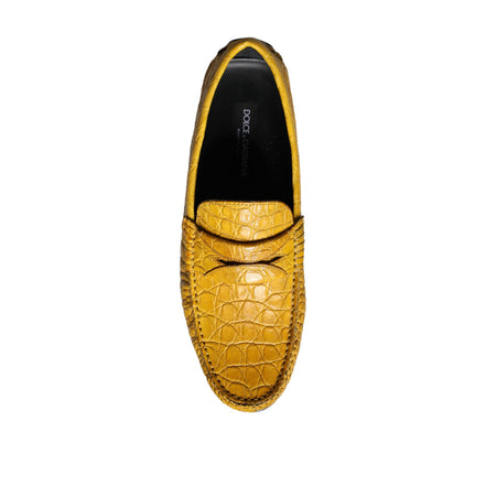 Chaussures Mocassins Cuir Jaune Dolce & Gabbana