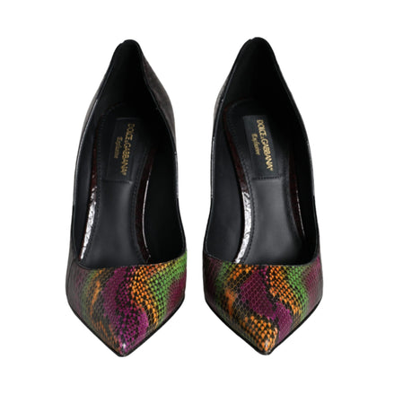 Dolce & Gabbana Multicolor Exotic Leather Pumps