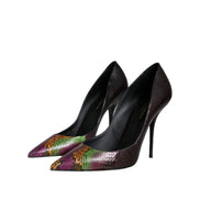 Dolce & Gabbana Multicolor Exotic Leather Pumps