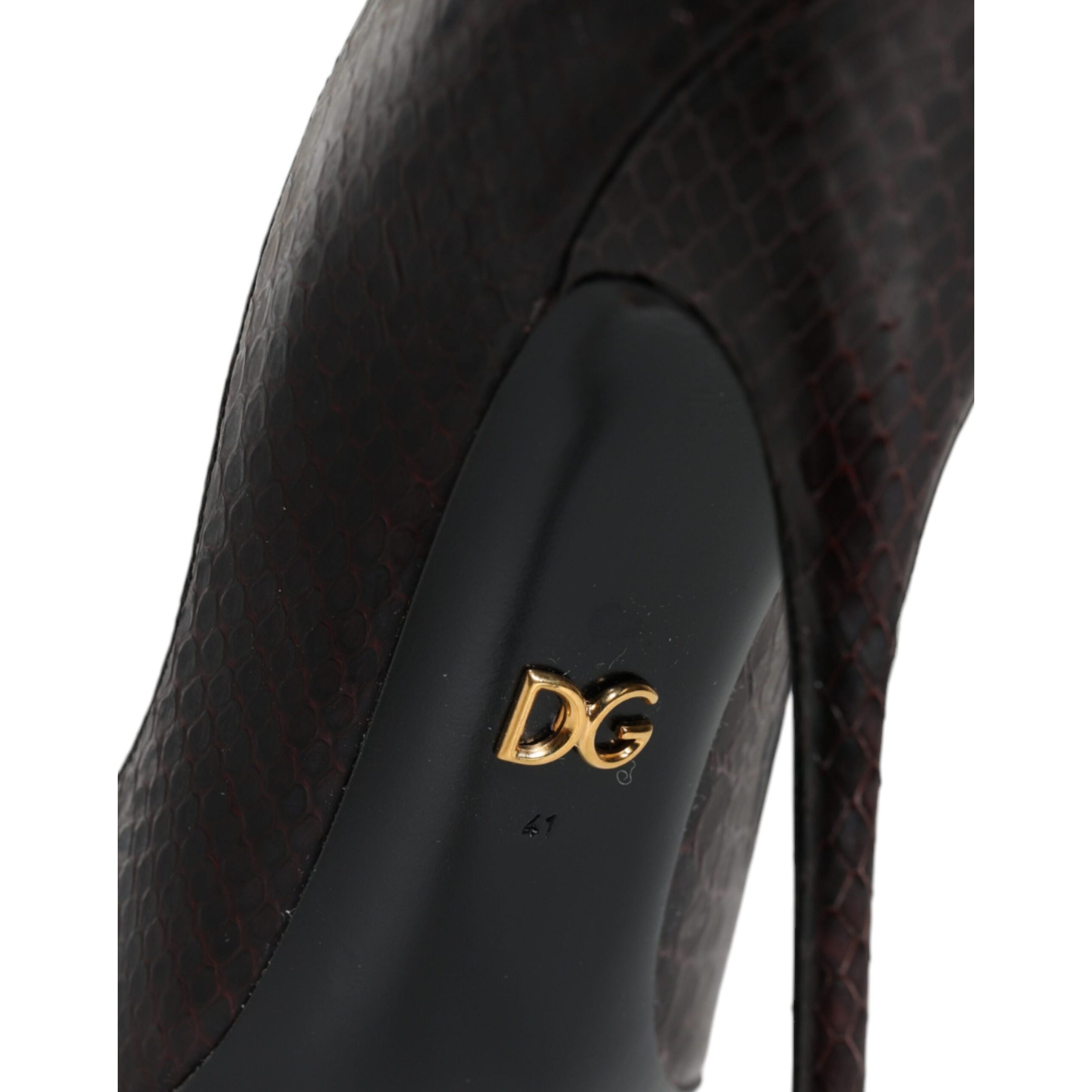 Dolce & Gabbana Multicolor Exotic Leather Pumps