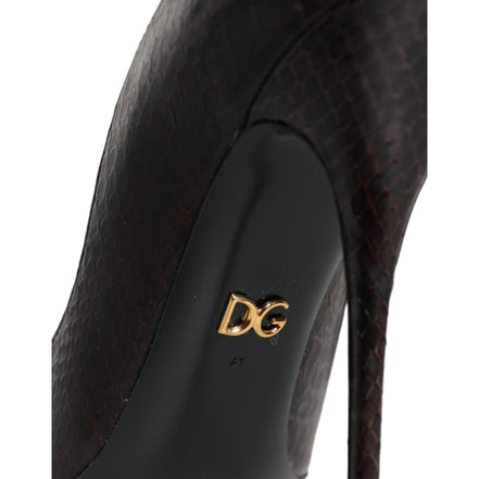 Dolce & Gabbana Multicolor Exotic Leather Pumps
