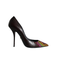 Dolce & Gabbana Multicolor Exotic Leather Pumps