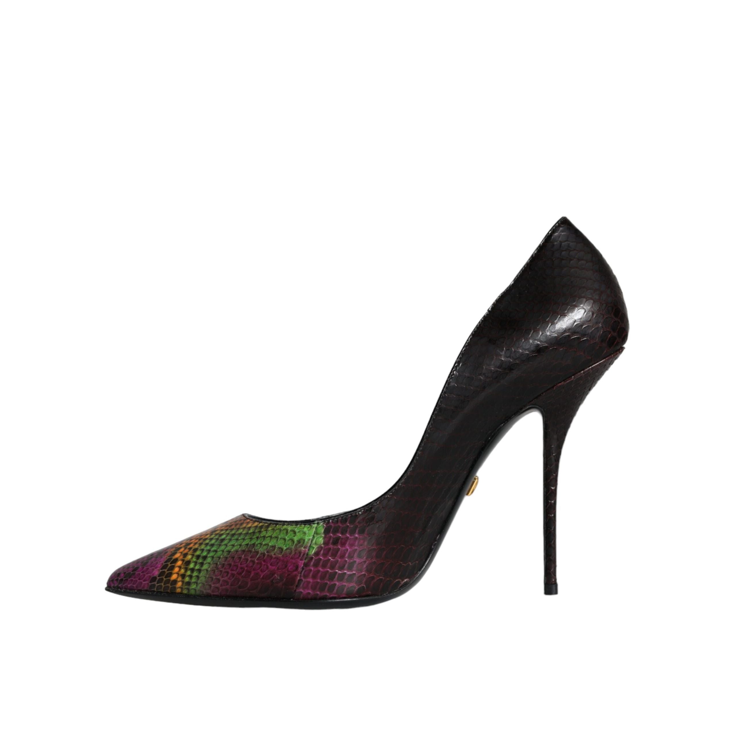 Dolce & Gabbana Multicolor Exotic Leather Pumps