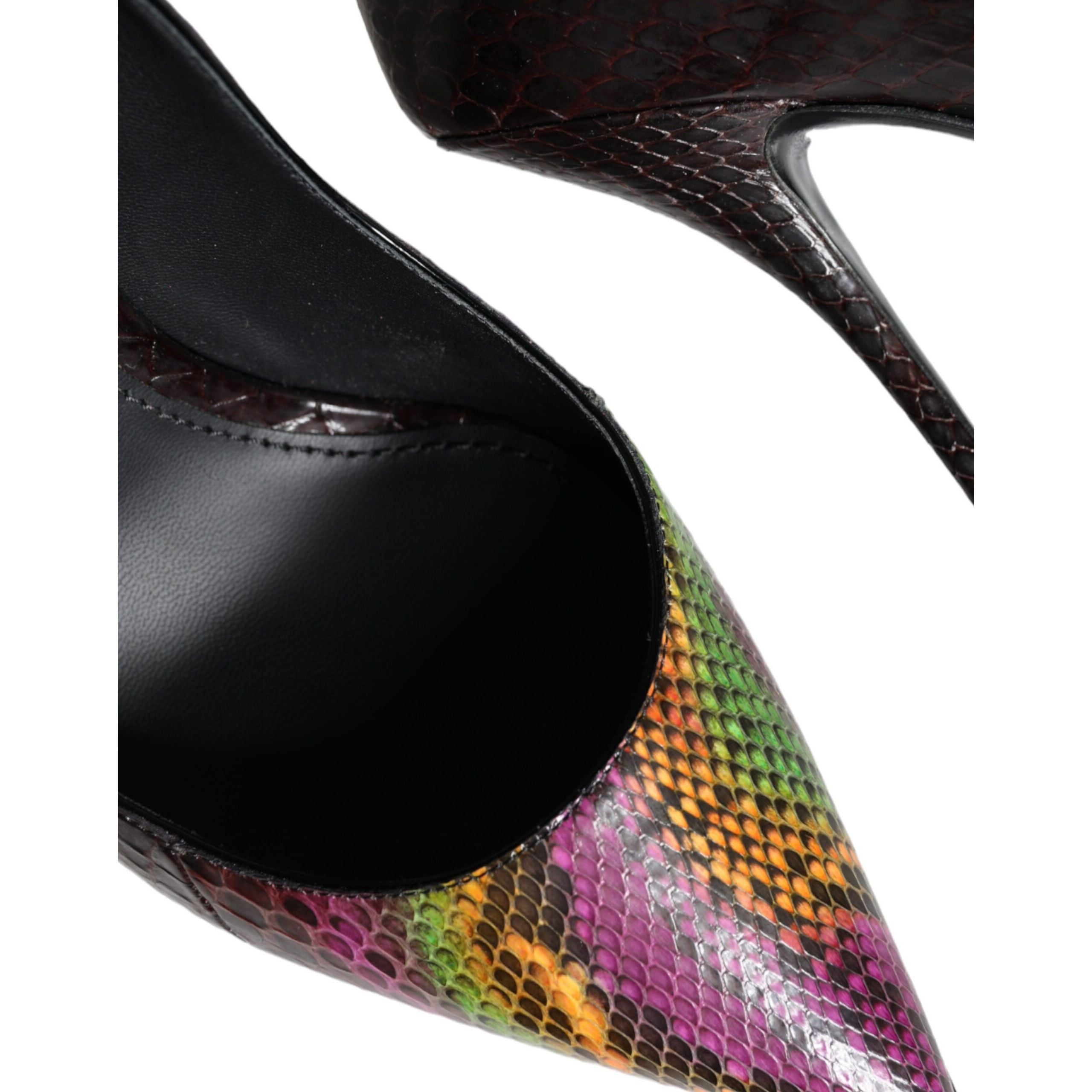 Dolce & Gabbana Multicolor Exotic Leather Pumps