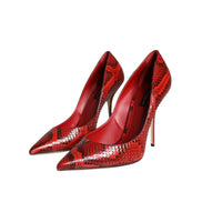 Dolce & Gabbana Red Leather Stiletto Pumps