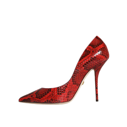 Dolce & Gabbana Red Leather Stiletto Pumps