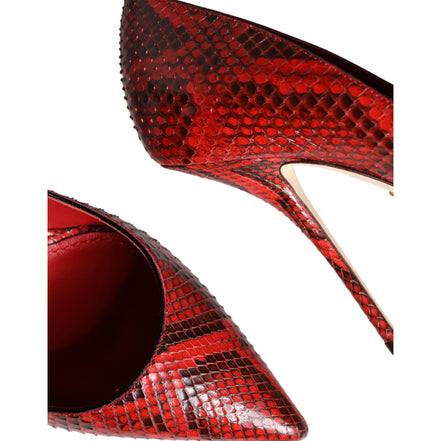 Dolce & Gabbana Red Leather Stiletto Pumps