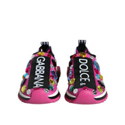 Baskets basses Sorrento Crystals roses Dolce & Gabbana