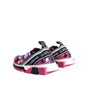 Baskets basses Sorrento Crystals roses Dolce & Gabbana