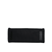 Borsa Tote Tracolla Versace Nera con Manico Superiore in Tela e Pelle con Logo