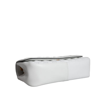 Versace White Mini Nappa Leather Crossbody Shoulder Bag