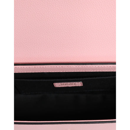 Versace Pink Grainy Logo Crossbody Shoulder Bag