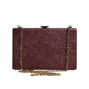 Clutch Dolce & Gabbana in Pelle Granata Borsa a Tracolla da Sera