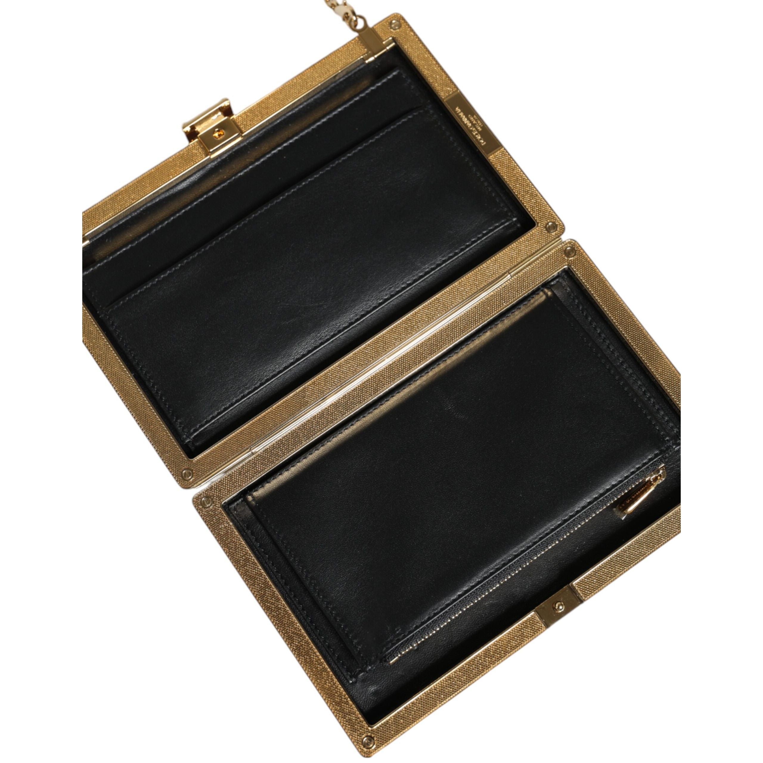 Clutch Dolce & Gabbana in Pelle Granata Borsa a Tracolla da Sera