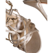 Dolce & Gabbana Sandali con tacco a spillo in pelle beige