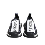 Dolce & Gabbana Black White Sorrento Low Top Sneakers