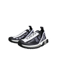 Dolce & Gabbana Black White Sorrento Low Top Sneakers