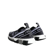 Dolce & Gabbana Black White Sorrento Low Top Sneakers
