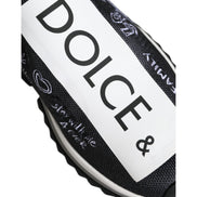 Dolce & Gabbana Black White Sorrento Low Top Sneakers