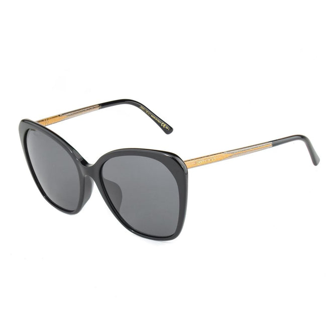 Occhiali da sole in metallo neri Jimmy Choo