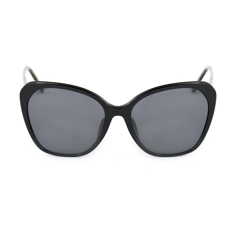 Occhiali da sole in metallo neri Jimmy Choo