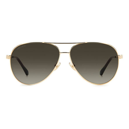 Lunettes de soleil Jimmy Choo en métal doré