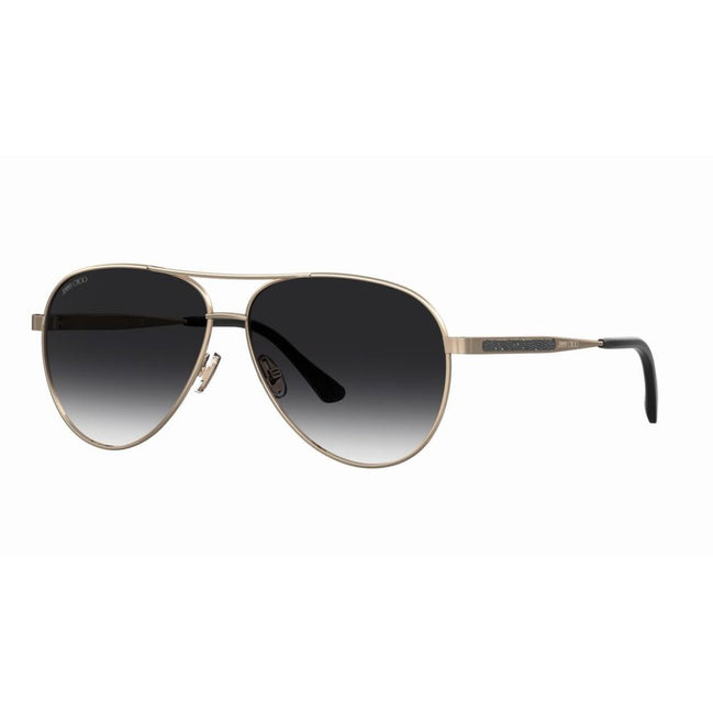Occhiali da sole Jimmy Choo in metallo dorato