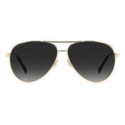 Occhiali da sole Jimmy Choo in metallo dorato