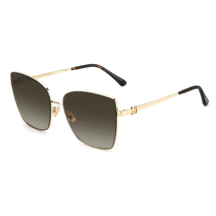 Occhiali da sole Jimmy Choo in metallo color oro