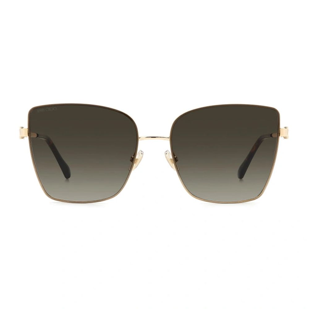 Occhiali da sole Jimmy Choo in metallo color oro