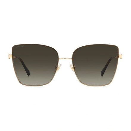 Occhiali da sole Jimmy Choo in metallo color oro