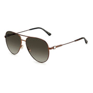 Occhiali da sole Jimmy Choo in metallo marrone