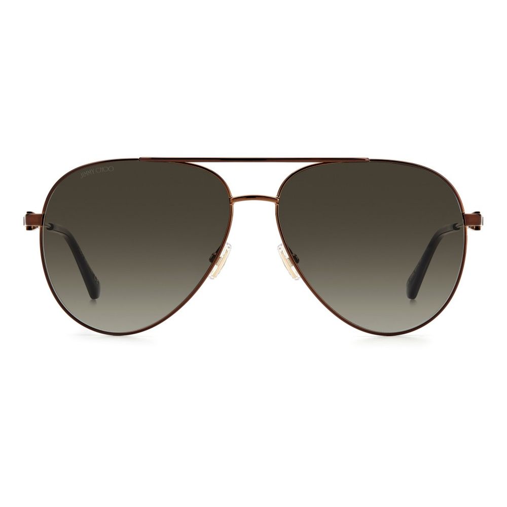 Occhiali da sole Jimmy Choo in metallo marrone