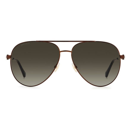 Occhiali da sole Jimmy Choo in metallo marrone