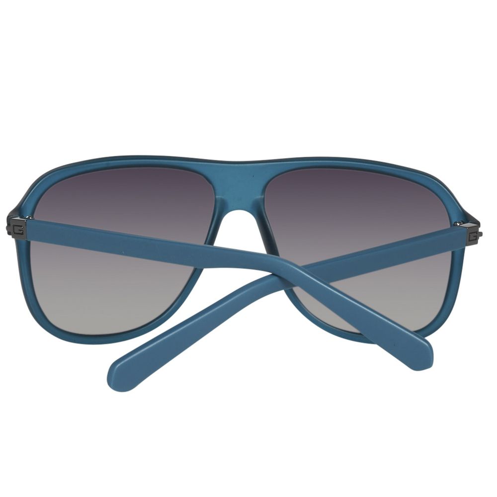 Lunettes de soleil en plastique bleu Guess