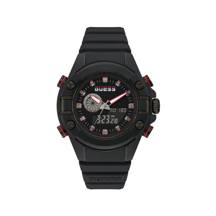 Montre Sport Guess en Résine Noire