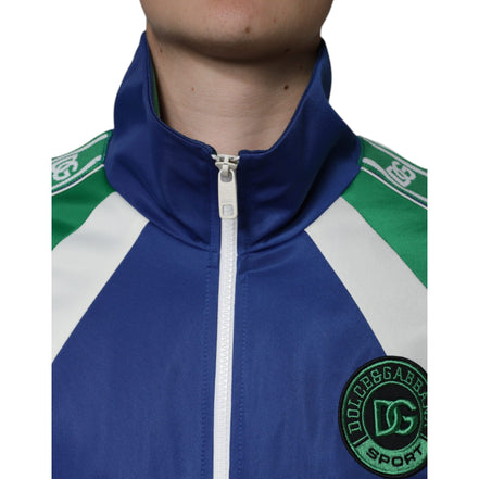 Blouson bomber Dolce & Gabbana multicolore en polyester à fermeture éclair intégrale