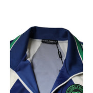 Blouson bomber Dolce & Gabbana multicolore en polyester à fermeture éclair intégrale