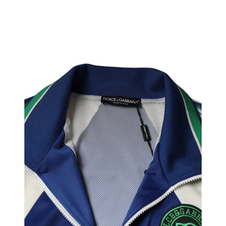 Blouson bomber Dolce & Gabbana multicolore en polyester à fermeture éclair intégrale