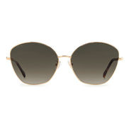 Occhiali da sole Jimmy Choo in metallo dorato
