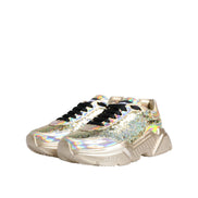 Chaussures Baskets Daymaster Irisées à Paillettes Dorées Dolce & Gabbana