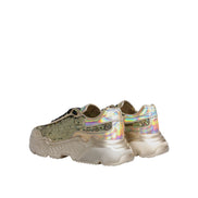 Chaussures Baskets Daymaster Irisées à Paillettes Dorées Dolce & Gabbana