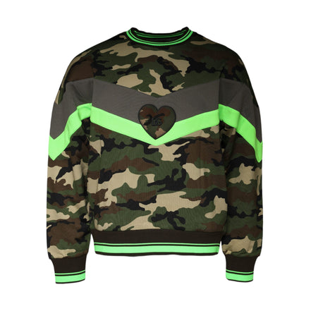 Dolce & Gabbana Multicolor Camouflage Sweatshirt