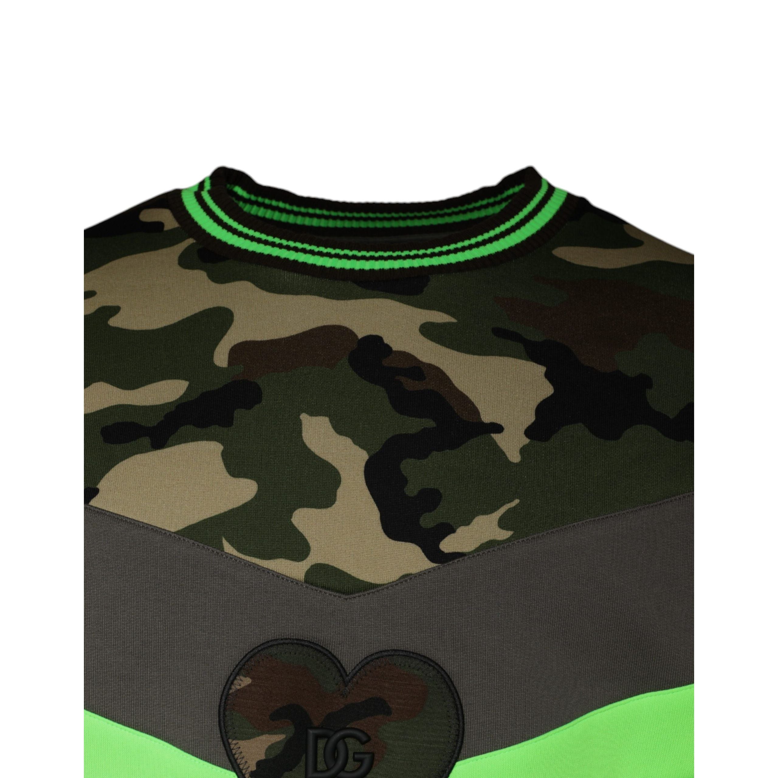 Dolce & Gabbana Multicolor Camouflage Sweatshirt