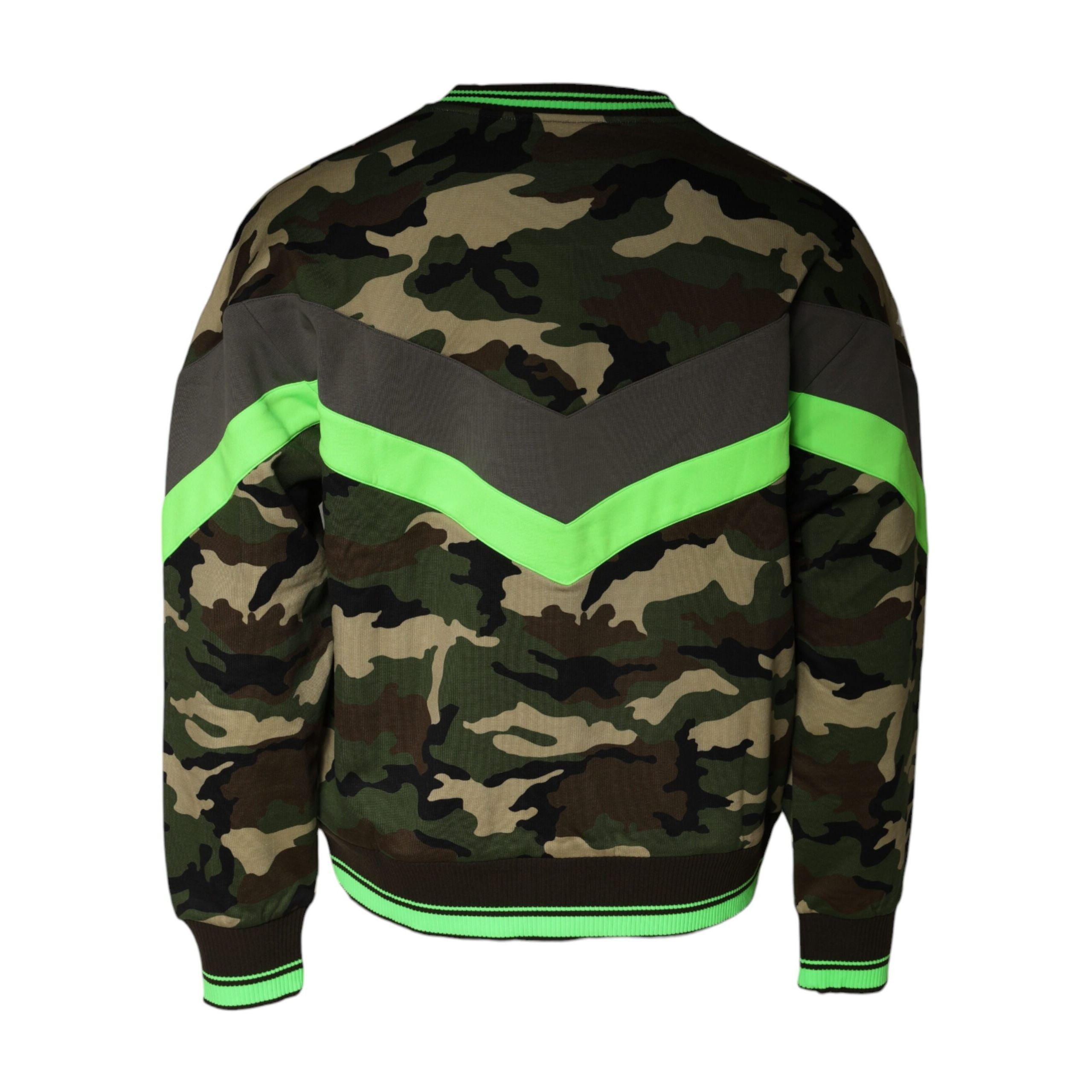 Dolce & Gabbana Multicolor Camouflage Sweatshirt