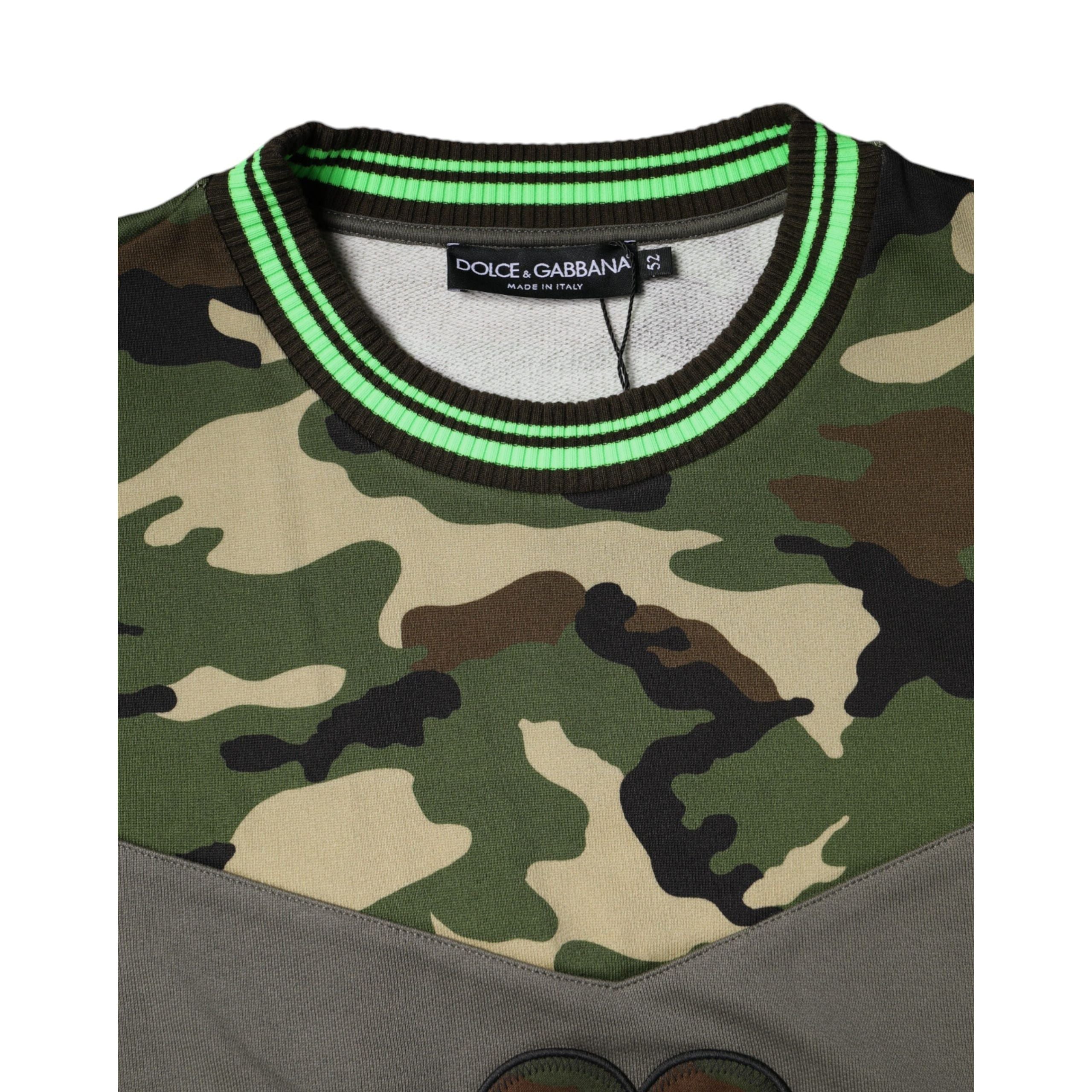 Dolce & Gabbana Multicolor Camouflage Sweatshirt