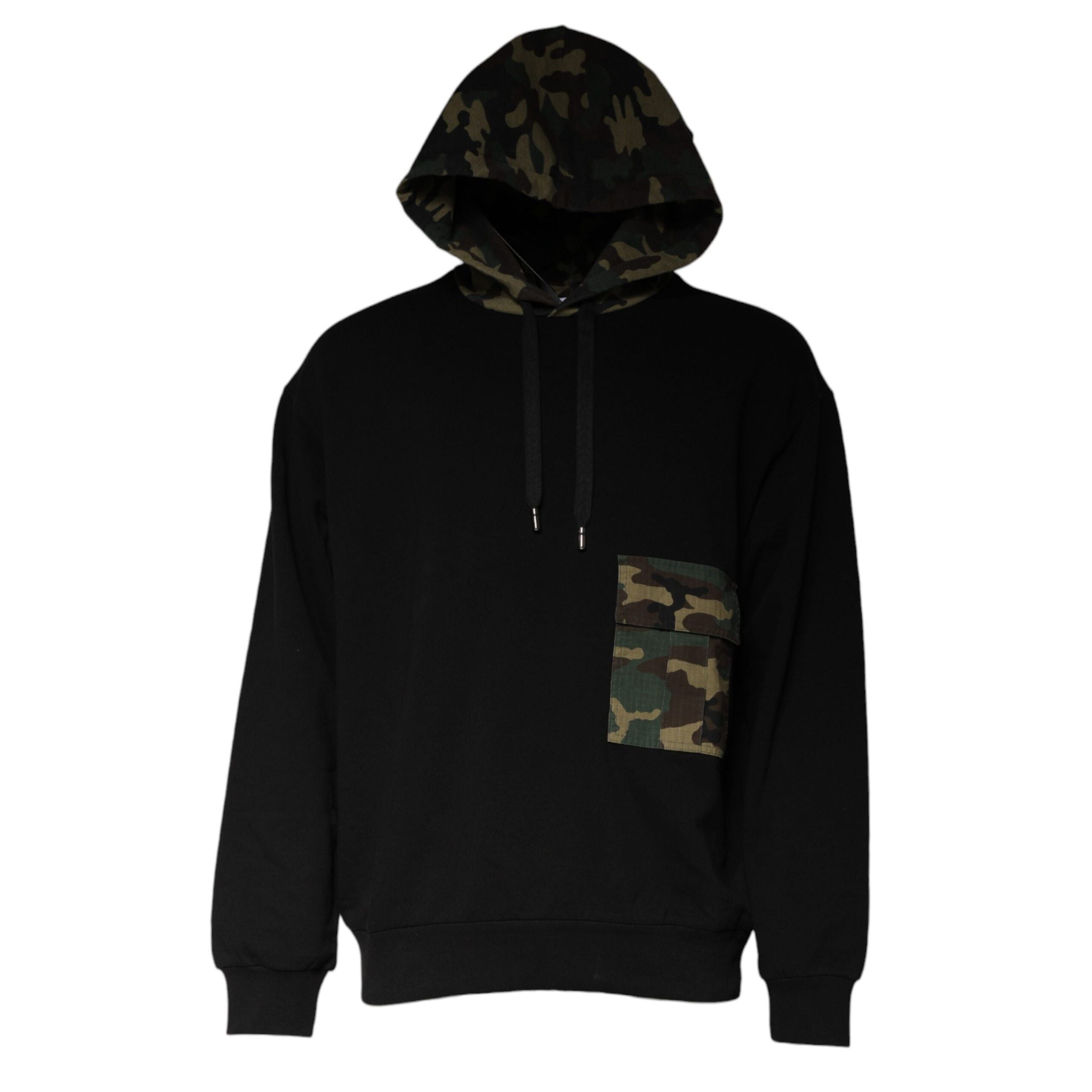 Pull à capuche Dolce & Gabbana camouflage noir