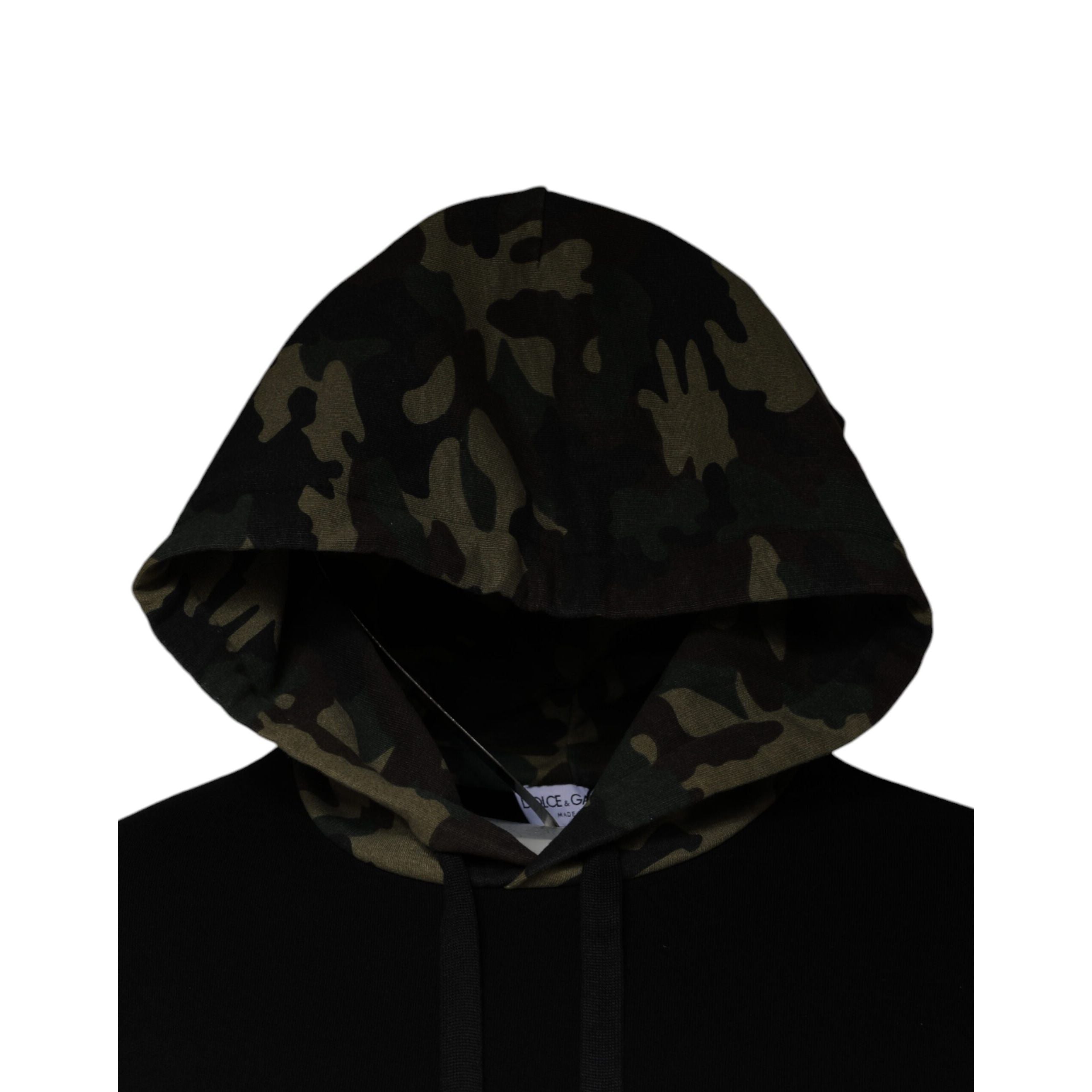 Pull à capuche Dolce & Gabbana camouflage noir