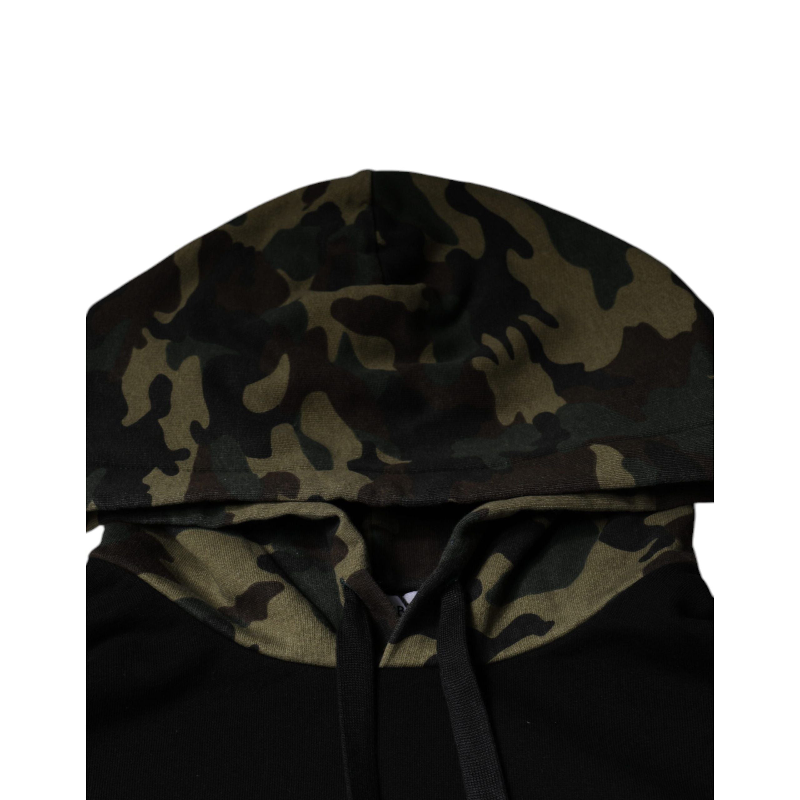Pull à capuche Dolce & Gabbana camouflage noir